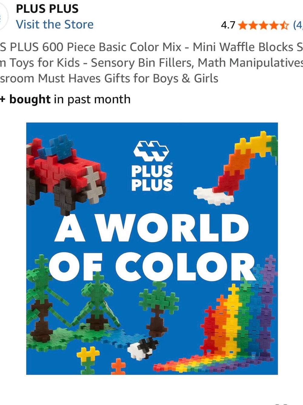 3 boxes of 600-Piece  Color Mix Mini Building Set - Multicolor and tube